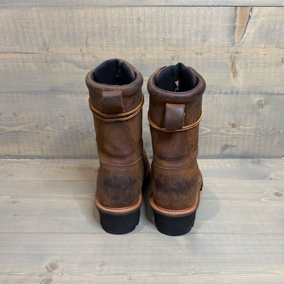 Red Wing 620 LoggerMax Men's 9-inch Waterproof Soft Toe Leather Boots Men's 9 - Picture 4 of 8
